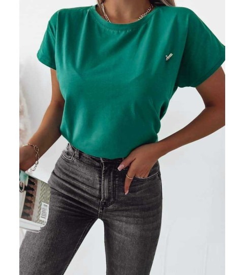 Zielona bluzka z krótkim rękawem BUNNY